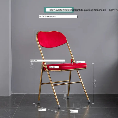 ABOUT WHITE Yasmin Sleek Modern Folding Chair from ABOUT WHITE