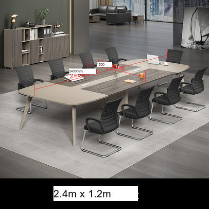 MUTINI Oliver Simple Modern Curved Conference Table Set from MUTINI