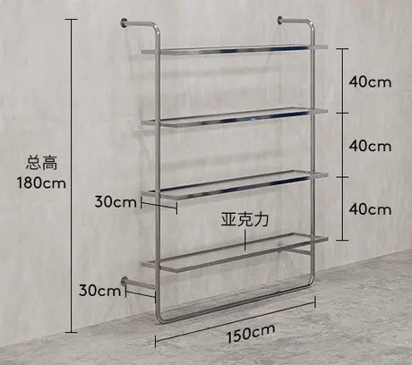 SM Vivian Stainless Steel Shoes and Clothing Stand from SM