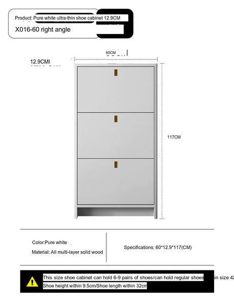 Leia Ultra Thin Shoe Cabinet from MODENG