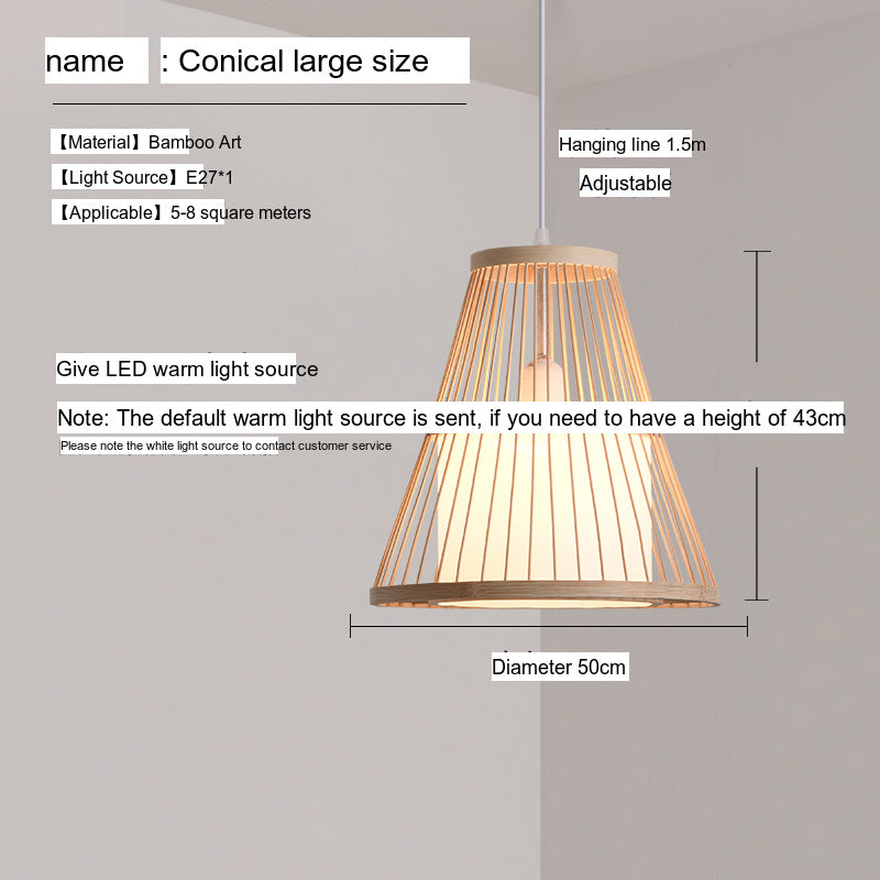 BOJI Amaterasu Elegant Bamboo Balcony Lamp from BOJI