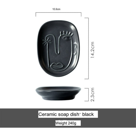 TIANRUN Nicosia Elegant Ceramic Soap Holder System from TIANRUN