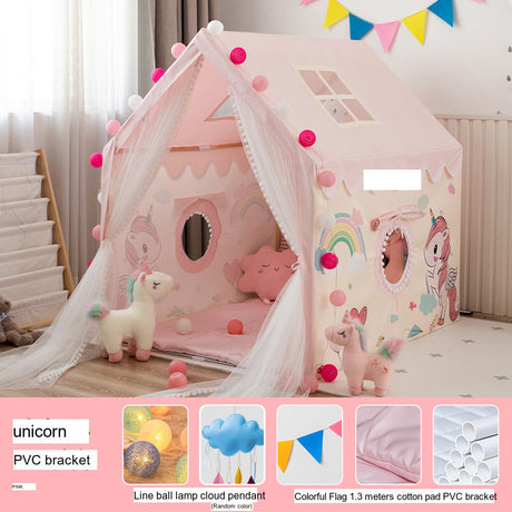 LITTLE DOVE Santiago Enchanted Indoor Castle Tent Playhouse from LITTLE DOVE