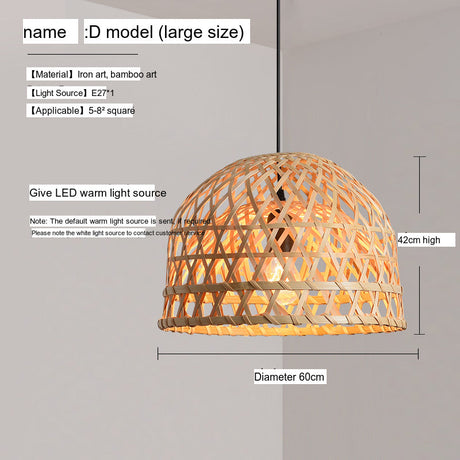 BOJI Haruki Elegant Bamboo Ceiling Lamp from BOJI