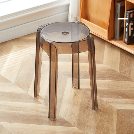 A&D Mariposa Sleek Transparent Stackable Stool from A&D