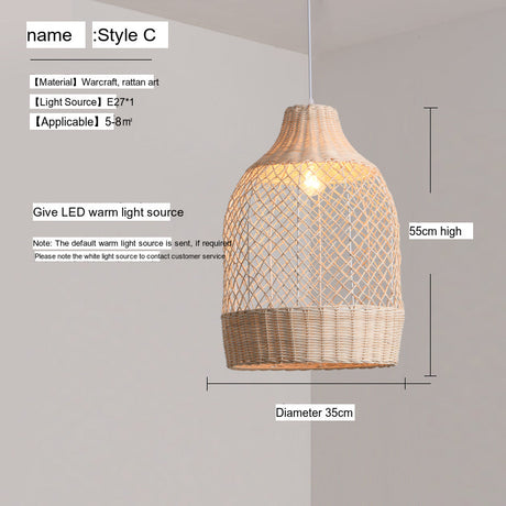 BOJI Santorini Elegant Modern Woven Ceiling Lamp from BOJI