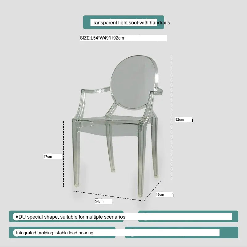 ABOUT WHITE Ambrosia Chic Translucent Dining Chair from ABOUT WHITE