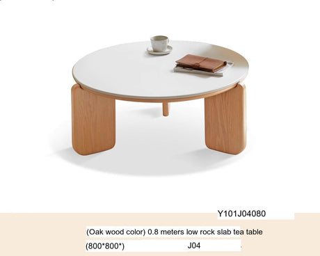 GENJI Isadora Elegant Nordic Solid Wood Tea Table from GENJI