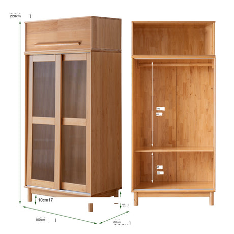 BAIYA SHUNAN Kazuki Elegant Wooden Wardrobe Furniture from BAIYA SHUNAN