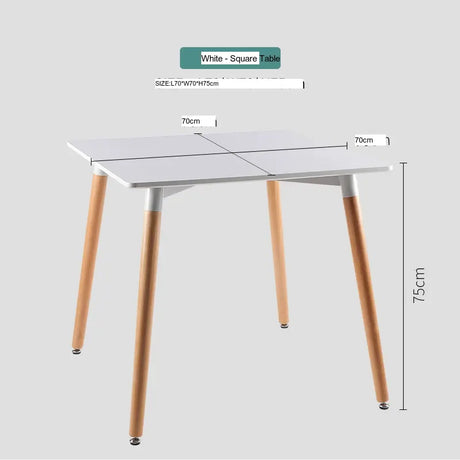ABOUT WHITE Jisoo Elegant Solid Wood Reception Table from ABOUT WHITE
