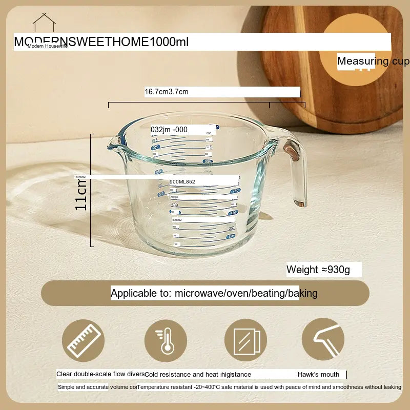 MH Alhambra Ultra-Precise Heat-Resistant Measuring Cup Set from MH
