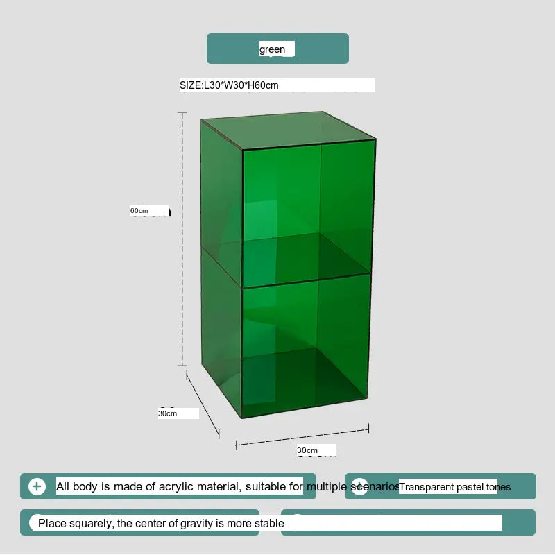 ABOUT WHITE Aurora Elegant Transparent Display Rack from ABOUT WHITE