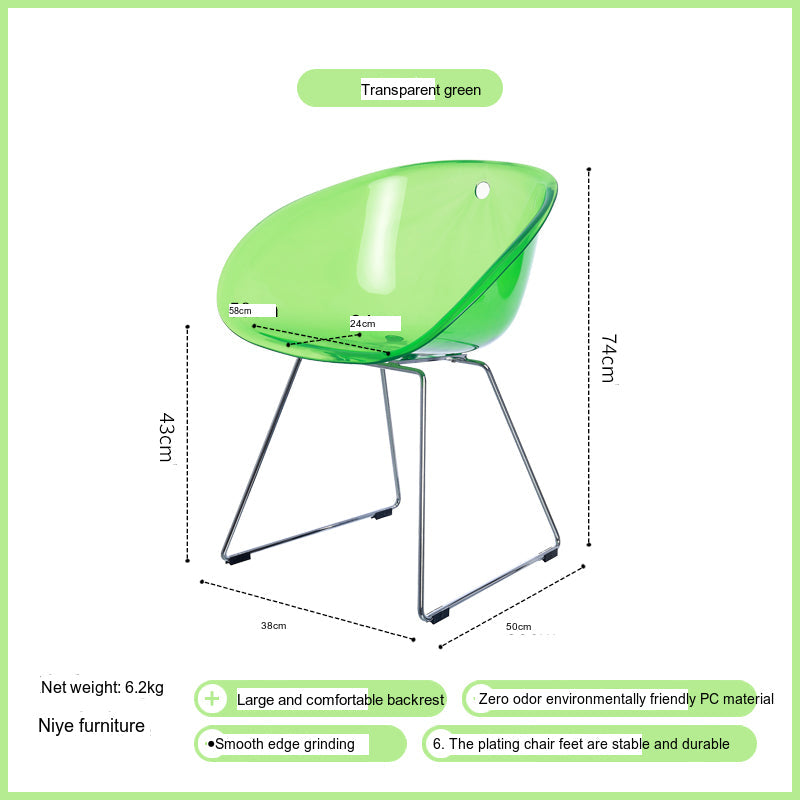 NIYE Elowen Modern Chic Acrylic High Chair from NIYE