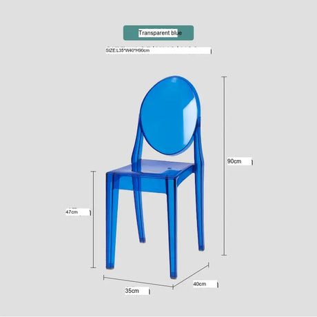 ABOUT WHITE Santiago Sleek Modern Transparent Dining Chair from ABOUT WHITE