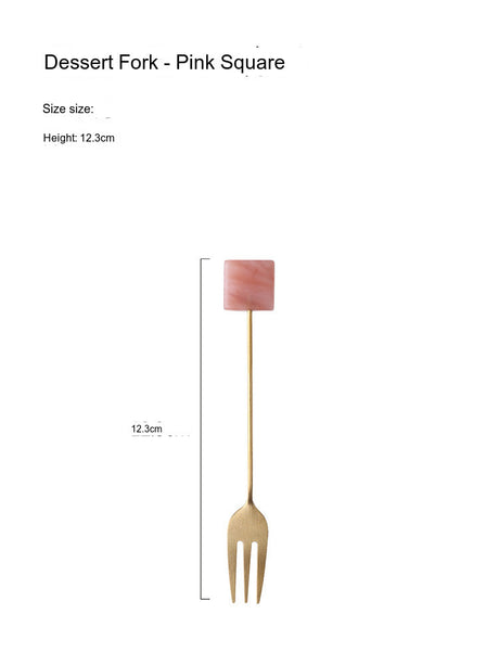 LIVETAI Sapphira Elegant Stainless Steel Cake Forks from LIVETAI