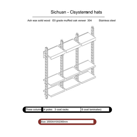 TELLS Xiamen Multifunctional Retro Wardrobe System from TELLS