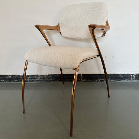 NIYE Marisabel Vintage Solid Wood Leisure Chair from NIYE