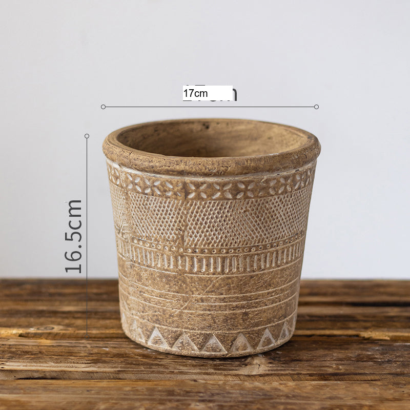 JUHAN Mariposa Vintage Unglazed Flower Pot from JUHAN