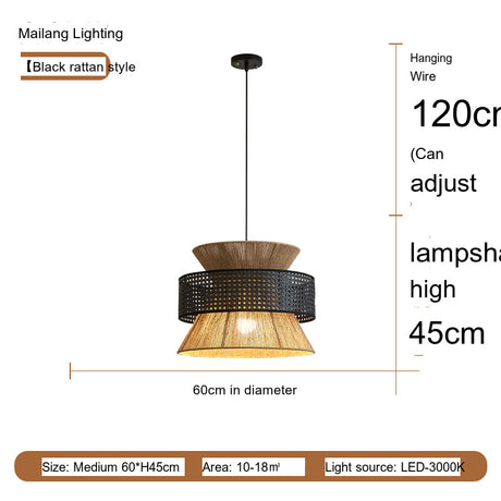 MAILANG Kenji Elegant Hemp Rope Chandelier from MAILANG