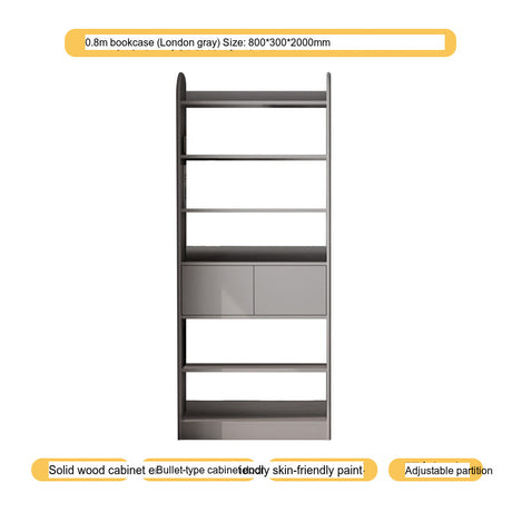 LINYUE Orion Solid Wood Customizable Wall Bookcase from LINYUE