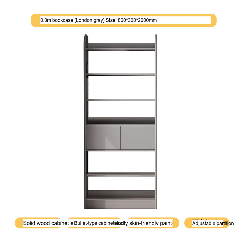 LINYUE Orion Solid Wood Customizable Wall Bookcase from LINYUE
