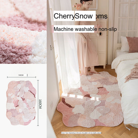 KENZAKI Sakura Snow Washable Rug from KENZAKI