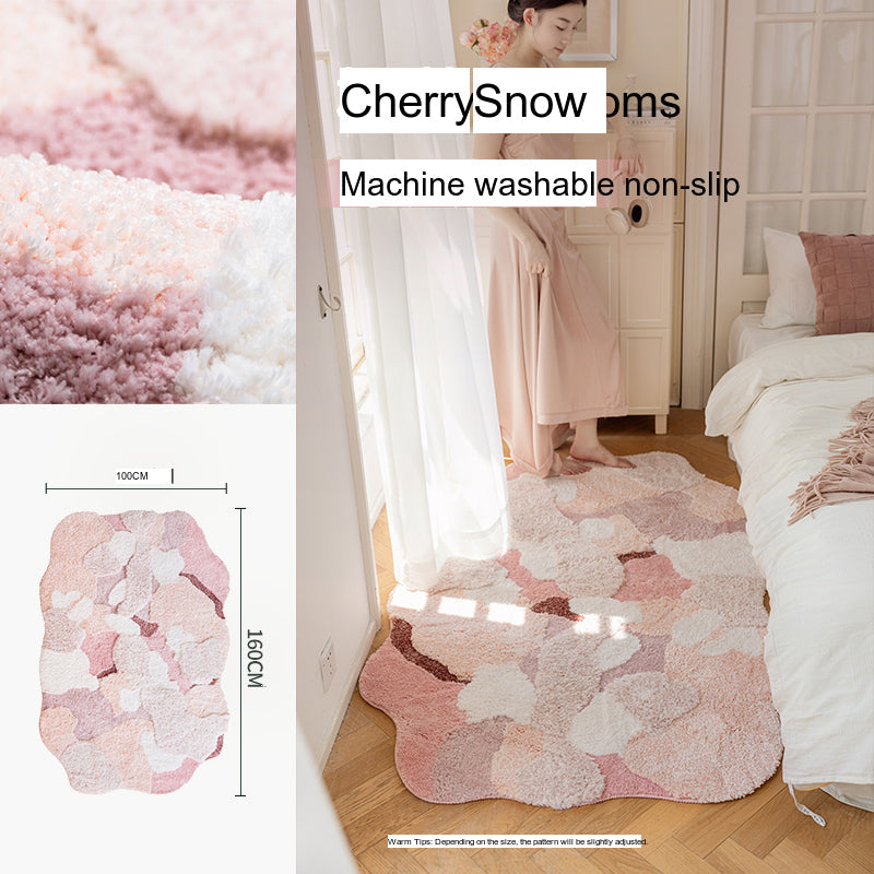 KENZAKI Sakura Snow Washable Rug from KENZAKI
