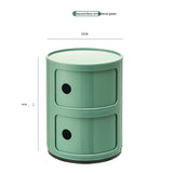 NIYE Aveline Minimalist Round Storage Side Table from NIYE