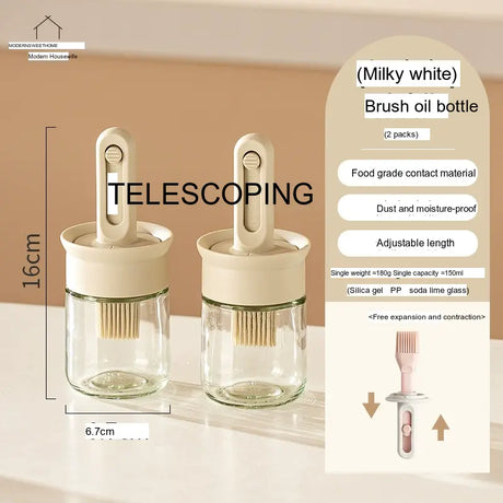 MH Isabeau Sleek Silicone Oil Dispenser Brush from MH