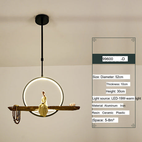 BOJI Minoru Stylish LED Ceiling Lamp Chinese Style from BOJI