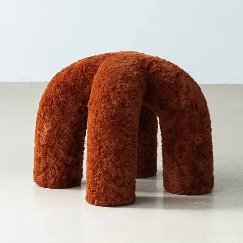 SOOGOOD PIERROT Cozy Plush Round Stool from SOOGOOD