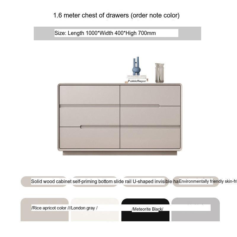 LINYUE Alaric Italian Solid Wood Eight-Drawer Storage Cabinet from LINYUE