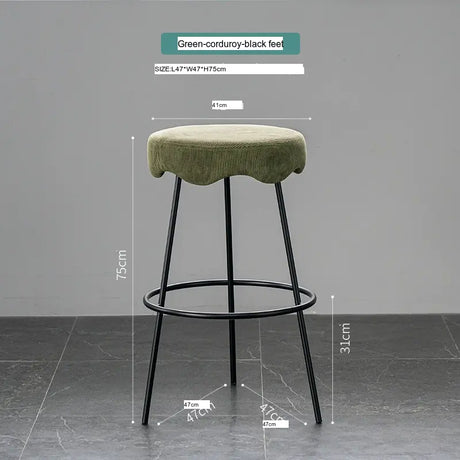 ABOUT WHITE Marcellus Elegant Luxury Bar Stool from ABOUT WHITE