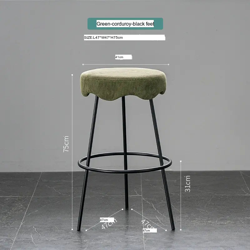 ABOUT WHITE Marcellus Elegant Luxury Bar Stool from ABOUT WHITE