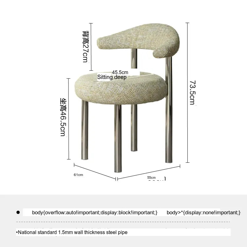 SOOGOOD Isolde Luxurious Minimalist Dining Chair from SOOGOOD