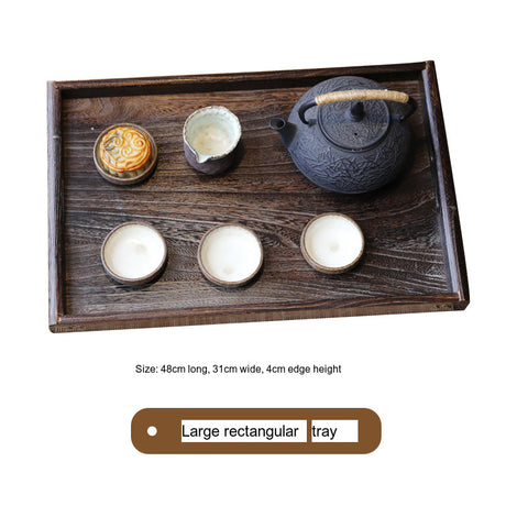 PAULOWNIA Hiroshi Modern Japanese Solid Wood Tea Tray Set from PAULOWNIA