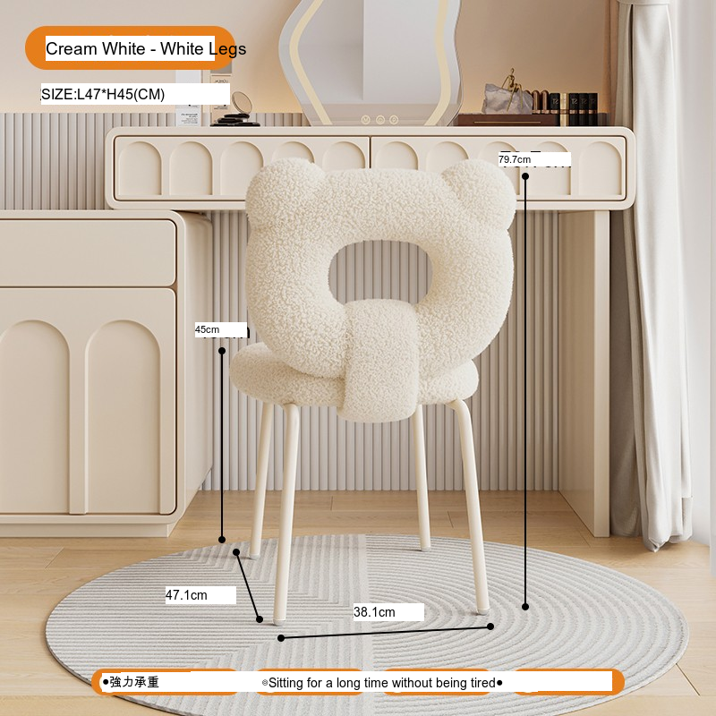 XIMIKA Adalyn Luxe Light Vanity Makeup Stool from XIMIKA