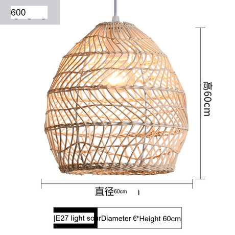 BOJI Haruko Vintage Woven Ceiling Lamp Retro Light Fixture from BOJI