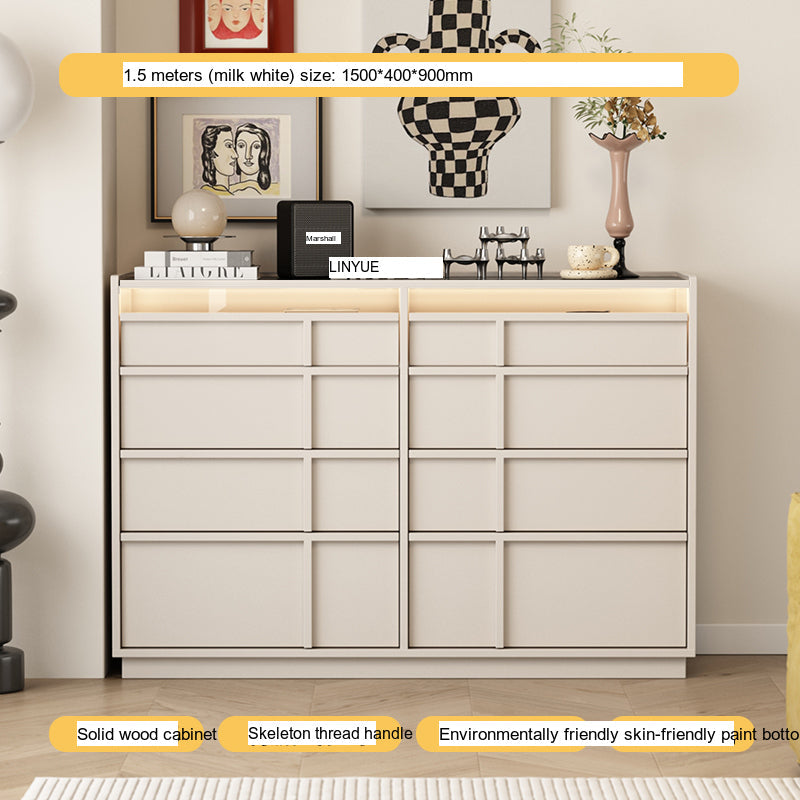 LINYUE Bennett Retro Solid Wood Multi-Drawer Cabinet from LINYUE
