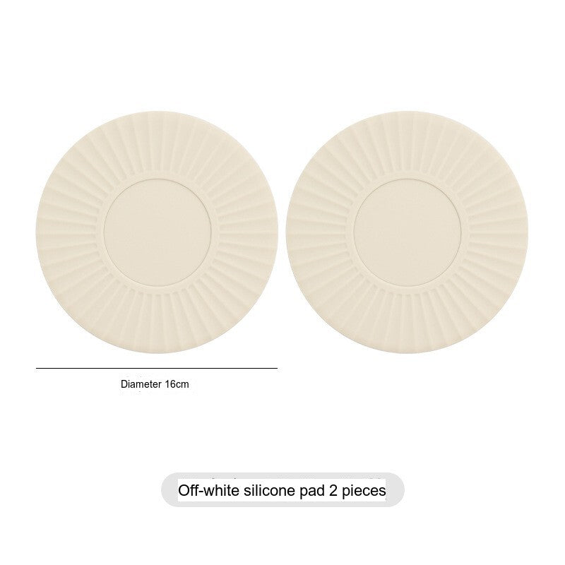 SUCO Isadora Elegant Round Silicone Gel Dinner Plate Table Mat Antiscald from SUCO