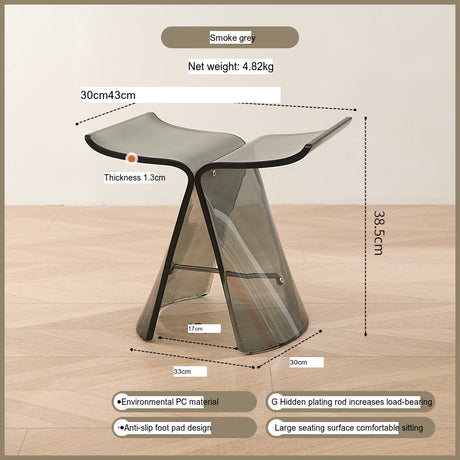 NIYE Hoshiko Transparent Stylish Makeup Stool from NIYE
