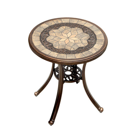 ZIYE Fujiko Elegant Wrought Iron 3-Piece Coffee Table Set from ZIYE