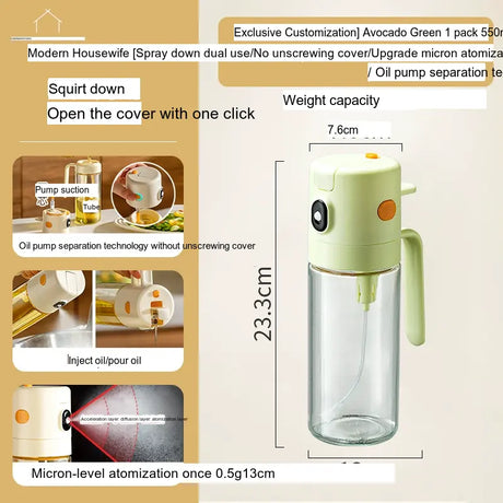 MH Amaya Versatile Airtight Seasoning Glass Injector Bottle from MH