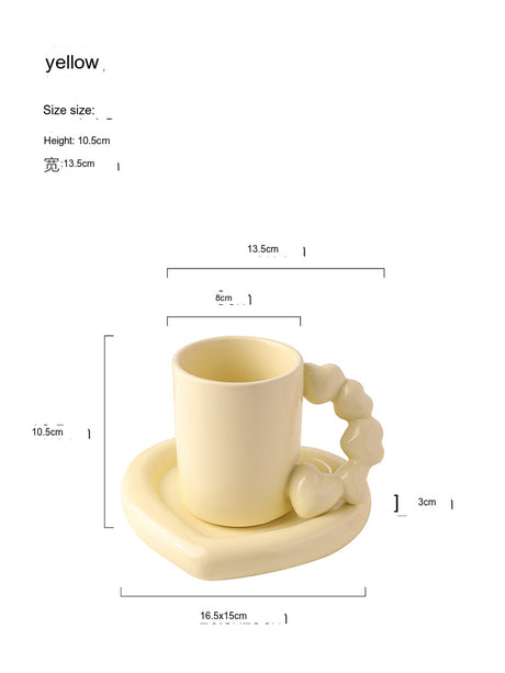 LIVETAI Marisol Charming Ceramic Coffee Cup from LIVETAI