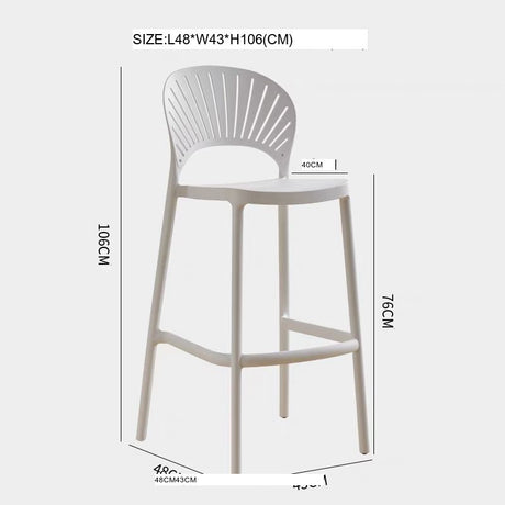 NIYE Tamsin Sleek Stackable Bar Stool from NIYE