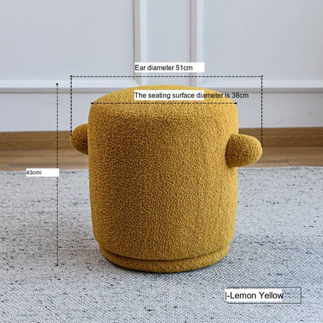 NIYE Santiago Chic Lamb Cashmere Dressing Stool from NIYE