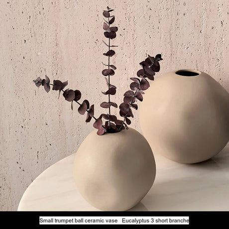 LIVETAI Marisol Elegant Round Ceramic Vase from LIVETAI