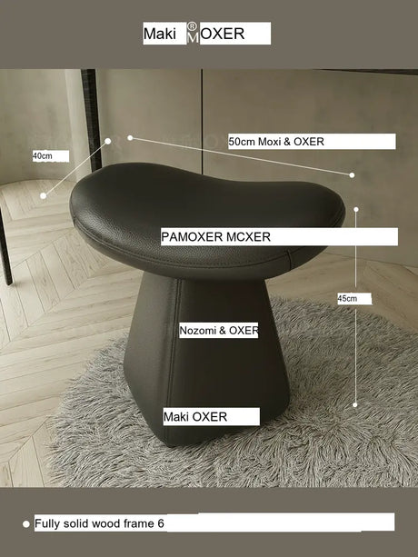 MOXER Isola Chic Leather Dressing Stool from MOXER