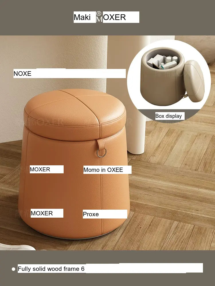 MOXER Lucinda Elegant Light Luxury Makeup Stool from MOXER