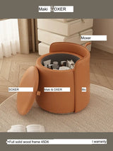 MOXER Lyleena Elegant Leather Dressing Chair from MOXER